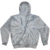 Custom Youth Tie-Dyed Hooded Sweatshirt Spider Silver