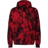 Custom Unisex Crystal Wash Hooded Sweatshirt Crystal Red/ Black