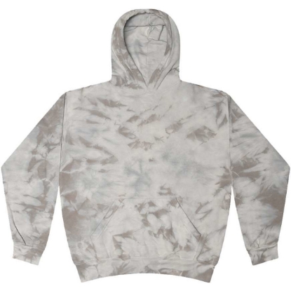 Custom Youth Crystal Wash Hooded Sweatshirt Crystal Silver