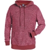 Custom Mens Aspen Fleece Hooded Sweatshirt Burgundy Speck