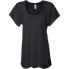 Custom Women’s Flowy Raglan Tee Black