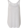 Custom Womens Flowy Tank with Side Slit White