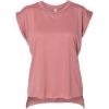 Custom Women’s Flowy Rolled Cuffs Muscle Tee Mauve