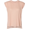 Custom Women’s Flowy Rolled Cuffs Muscle Tee Peach
