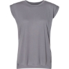 Custom Women’s Flowy Rolled Cuffs Muscle Tee Storm
