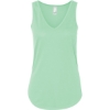 Custom Womens Flowy V-Neck Tank Mint