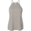 Custom Womens Flowy High-Neck Tank Heather Stone