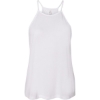 Custom Womens Flowy High-Neck Tank White