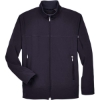 Custom Mens Three Layer Fleece Performance Soft Shell Jacket Midnight Navy