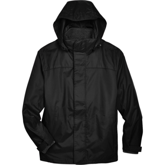 Custom Mens 3-in-1 Insulated Jacket Black