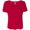 Custom Women’s Slouchy V-Neck Tee Red