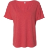 Custom Women’s Slouchy V-Neck Tee Red Triblend
