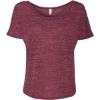 Custom Women’s Slouchy Tee Maroon Marble