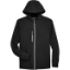 Custom Mens Prospect Two-Layer Fleece Bonded Soft Shell Hooded Jacket Black