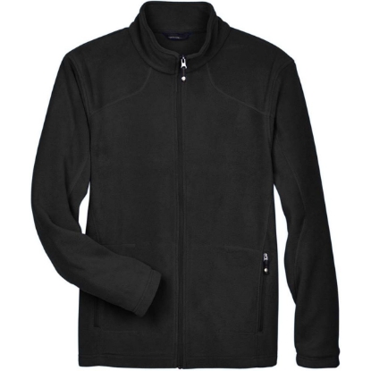 Custom Mens Voyage Fleece Jacket Black