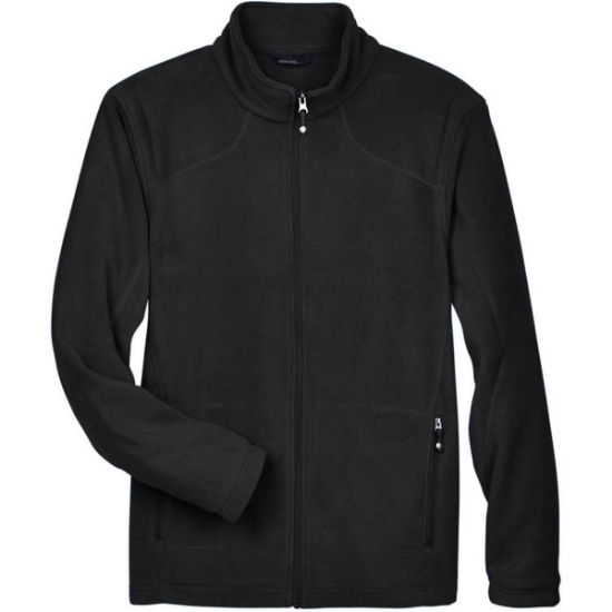 Custom Mens Voyage Fleece Jacket Black