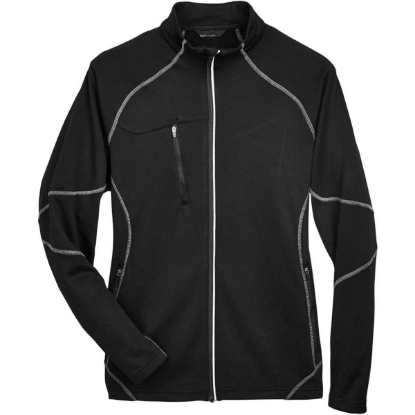 Custom Mens Gravity Performance Fleece Jacket Black