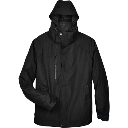 Custom Mens Caprice 3-in-1 Jacket with Soft Shell Liner Black