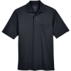 Custom Mens Origin Performance Piqué Polo with Pocket Black