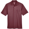 Custom Mens Origin Performance Piqué Polo with Pocket Burgundy