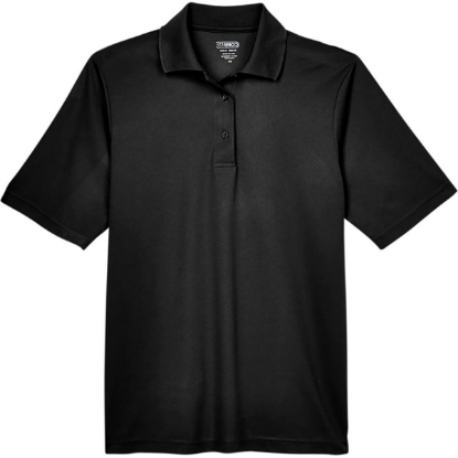 Custom Mens Tall Origin Performance Piqué Polo Black
