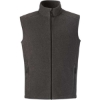 Custom Mens Tall Journey Fleece Vest Heather Charcoal
