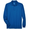 Custom Mens Pinnacle Performance Long Sleeve Piqué Polo True Royal