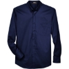 Custom Mens Tall Operate Twill Dress Shirt Classic Navy