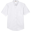 Custom Mens Optimum Short Sleeve Twill Dress Shirt White