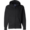 Custom Mens Premium Full-Zip Hooded Sweatshirt Black