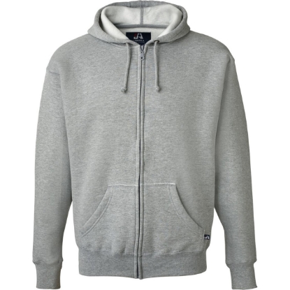 Custom Mens Premium Full-Zip Hooded Sweatshirt Oxford