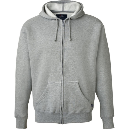 Custom Mens Premium Full-Zip Hooded Sweatshirt Oxford