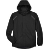 Custom Mens Profile Fleece-Lined All-Season Jacket Black