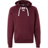 Custom Mens Sport Lace Hooded Sweatshirt Maroon