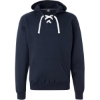 Custom Mens Sport Lace Hooded Sweatshirt Navy