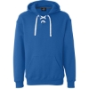 Custom Mens Sport Lace Hooded Sweatshirt Royal