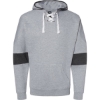 Custom Mens Sport Lace Colorblocked Fleece Hooded Sweatshirt Oxford