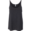 Custom Womens Slouchy Tank Charcoal Black Triblend