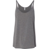 Custom Womens Slouchy Tank Grey Triblend