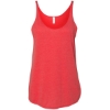 Custom Womens Slouchy Tank Red Triblend