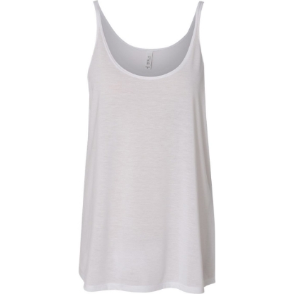 Custom Womens Slouchy Tank White