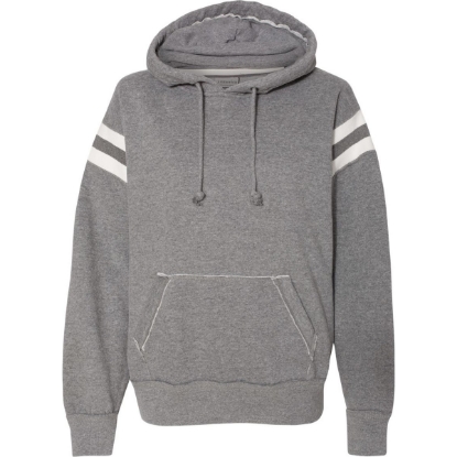 Custom Mens Vintage Athletic Hooded Sweatshirt Smoke Heather