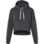 Custom Womens Crop Hooded Sweatshirt Black Triblend