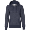 Custom Women’s Glitter French Terry Hooded Sweatshirt Navy/ Silver
