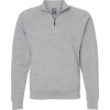 Custom Mens Triblend Quarter-Zip Sweatshirt Grey Triblend