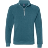 Custom Mens Triblend Quarter-Zip Sweatshirt Storm Triblend