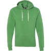 Custom Mens Triblend Fleece Hooded Sweatshirt Green Triblend