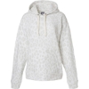 Custom Mens Triblend Fleece Hooded Sweatshirt Snow Leopard Triblend