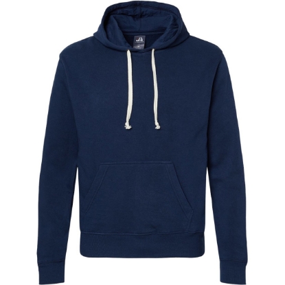 Custom Mens Triblend Fleece Hooded Sweatshirt True Navy Solid