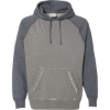 Custom Mens Vintage Heather Hooded Sweatshirt Smoke Heather/ Vintage Navy Heather